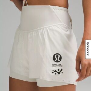 Lululemon Cream Athletic Shorts